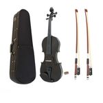 TV, Audio-Video si Foto - Instrumente muzicale - Instrumente clasice - Vioara clasica, lemn, marime 3/4 IdeallStore®, doua arcusuri, neagra, toc inclus - Infinity.ro