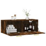 Casa si Gradina - Mobilier - Dulapuri si sifoniere - Dulapuri - Dulap de perete, stejar fumuriu, 100x36,5x35 cm, lemn prelucrat - Infinity.ro