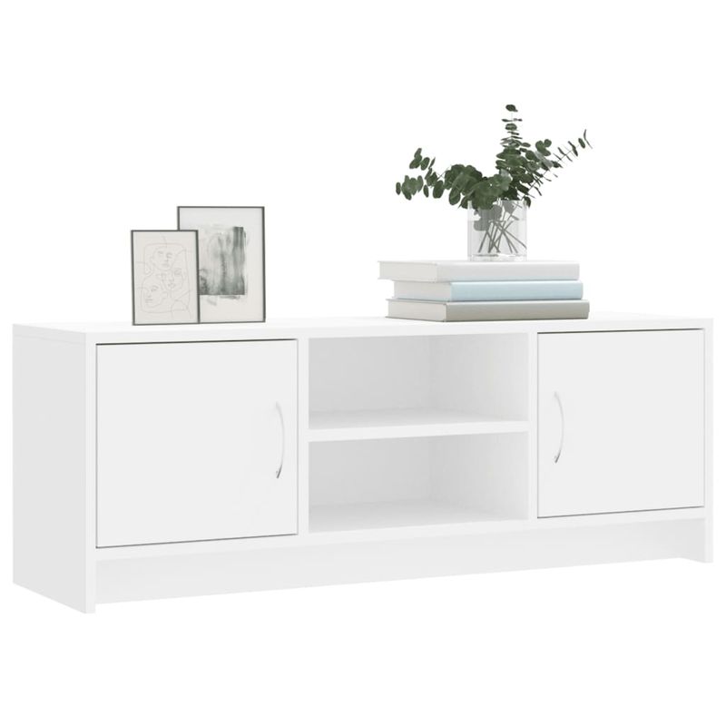 Casa si Gradina - Mobilier - Comode si corpuri - Comode - Dulap TV, alb, 102x30x37,5 cm, lemn compozit - Infinity.ro