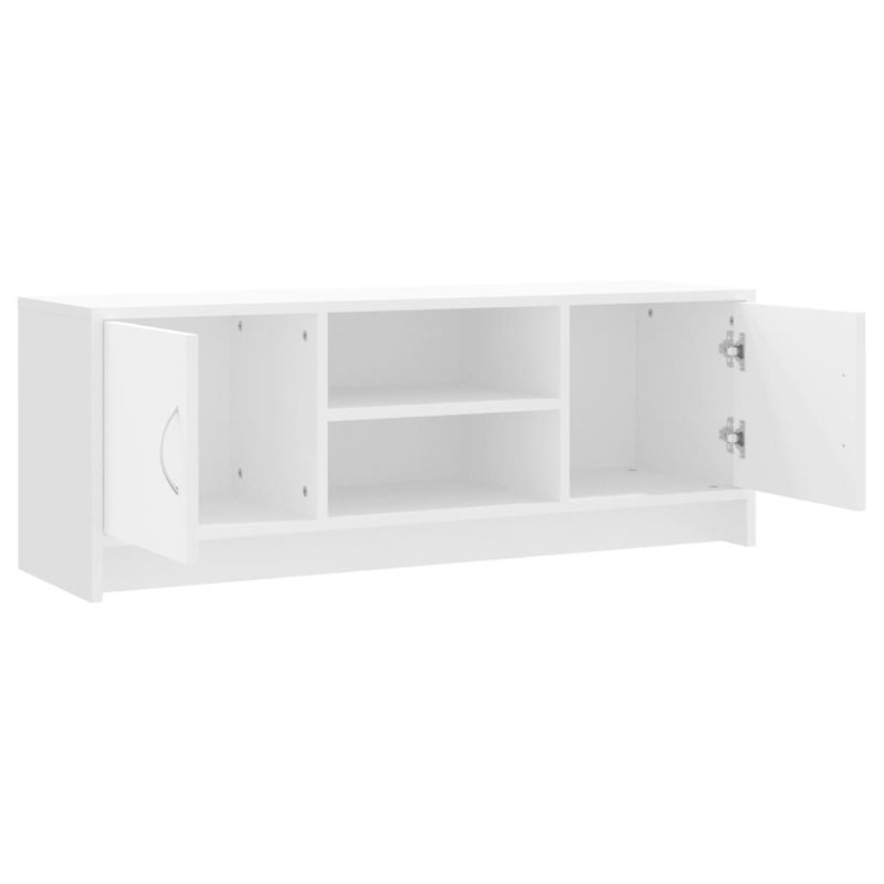 Casa si Gradina - Mobilier - Comode si corpuri - Comode - Dulap TV, alb, 102x30x37,5 cm, lemn compozit - Infinity.ro