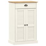 Casa si Gradina - Mobilier - Organizare si depozitare - Organizator incaltaminte - Dulap de pantofi VIGO, alb, 60x35x96 cm, lemn masiv de pin - Infinity.ro