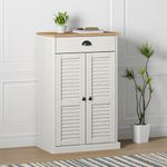 Casa si Gradina - Mobilier - Organizare si depozitare - Organizator incaltaminte - Dulap de pantofi VIGO, alb, 60x35x96 cm, lemn masiv de pin - Infinity.ro
