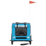 Petshop - Accesorii petshop - Culcusuri si custi - Genti si articole transport - Remorca bicicleta animale companie, albastru/gri, oxford/fier - Infinity.ro