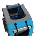 Petshop - Accesorii petshop - Culcusuri si custi - Genti si articole transport - Remorca bicicleta animale companie, albastru/gri, oxford/fier - Infinity.ro