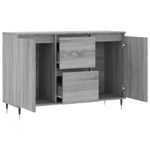 Casa si Gradina - Mobilier - Comode si corpuri - Comode - Servanta, gri sonoma, 104x35x70 cm, lemn prelucrat - Infinity.ro