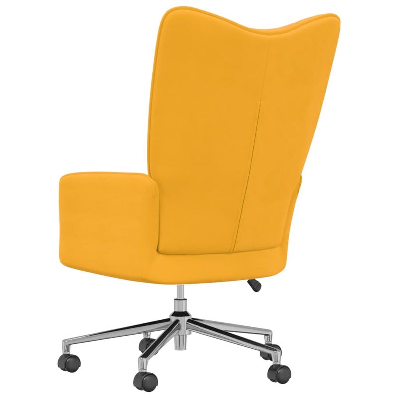 Casa si Gradina - Mobilier - Scaune si fotolii - Fotolii - Fotoliu de relaxare, galben mustar, catifea - Infinity.ro