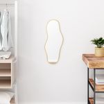 Casa si Gradina - Decoratiuni - Oglinzi - Oglinda de perete, auriu, 60x25 cm - Infinity.ro