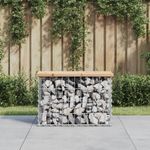 Casa si Gradina - Gradina si terasa - Mobilier exterior - Bancute de gradina - Banca de gradina, design gabion, 63x31,5x42 cm, lemn masiv pin - Infinity.ro