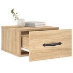 Casa si Gradina - Mobilier - Comode si corpuri - Noptiere - Noptiera de perete, stejar sonoma, 35x35x20 cm - Infinity.ro