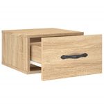 Casa si Gradina - Mobilier - Comode si corpuri - Noptiere - Noptiera de perete, stejar sonoma, 35x35x20 cm - Infinity.ro