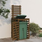 Casa si Gradina - Mobilier - Organizare si depozitare - Cosuri de gunoi - Depozitare pubela gunoi, maro, 84x90x128,5 cm lemn masiv de pin - Infinity.ro