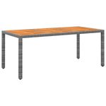 Casa si Gradina - Gradina si terasa - Mobilier exterior - Seturi mobila gradina - Set mobilier de gradina, 7 piese, gri, poliratan - Infinity.ro