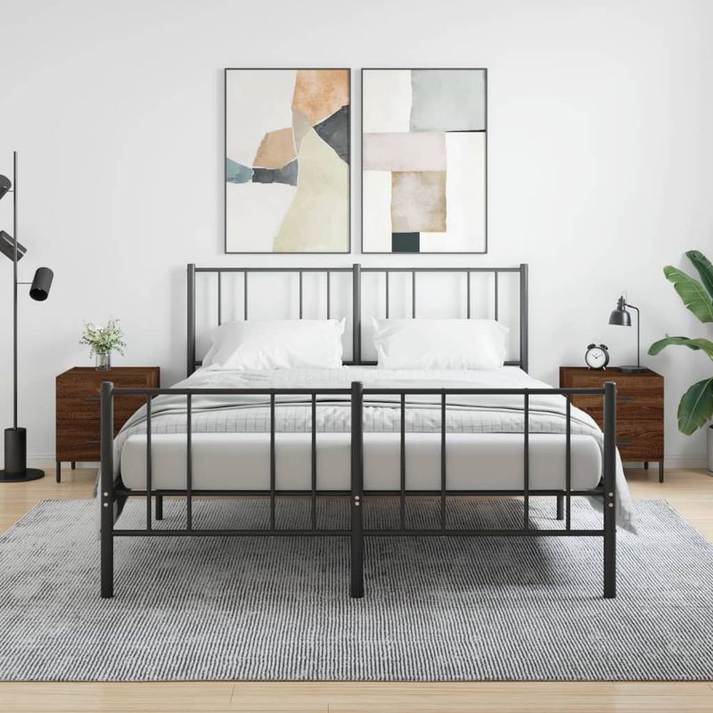 Casa si Gradina - Mobilier - Comode si corpuri - Noptiere - Noptiere, 2 buc., stejar maro, 40x35x47,5 cm, lemn compozit - Infinity.ro