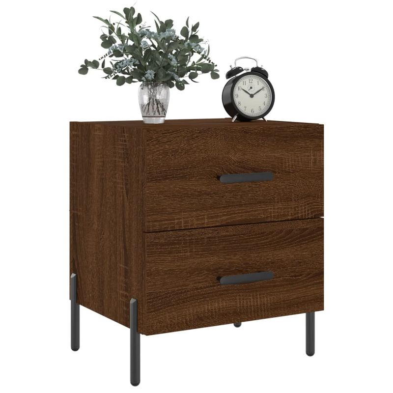 Casa si Gradina - Mobilier - Comode si corpuri - Noptiere - Noptiere, 2 buc., stejar maro, 40x35x47,5 cm, lemn compozit - Infinity.ro