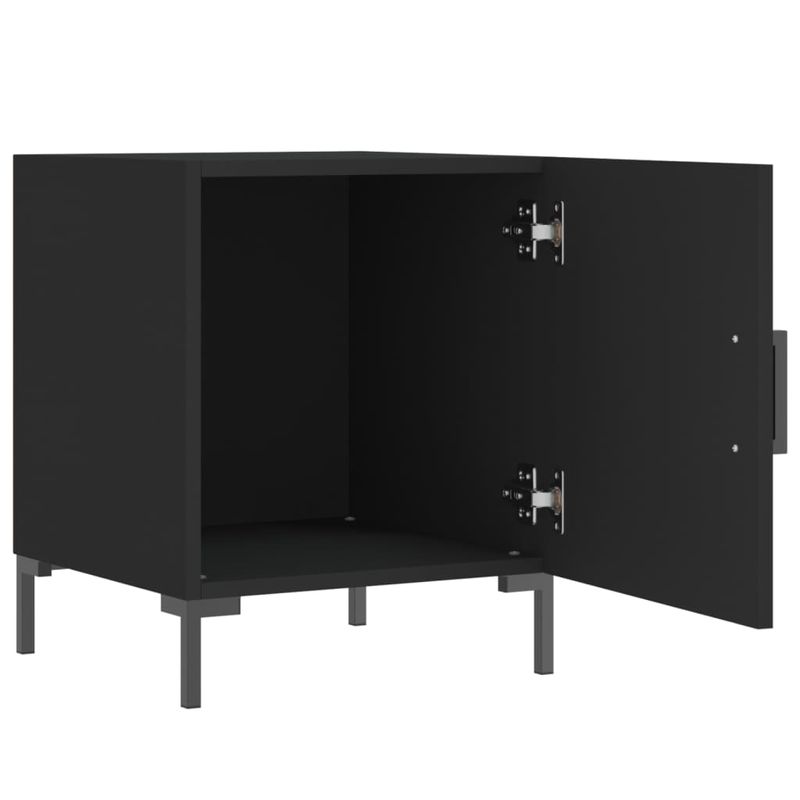 Casa si Gradina - Mobilier - Comode si corpuri - Noptiere - Noptiere, 2 buc., negru, 40x40x50 cm, lemn compozit - Infinity.ro