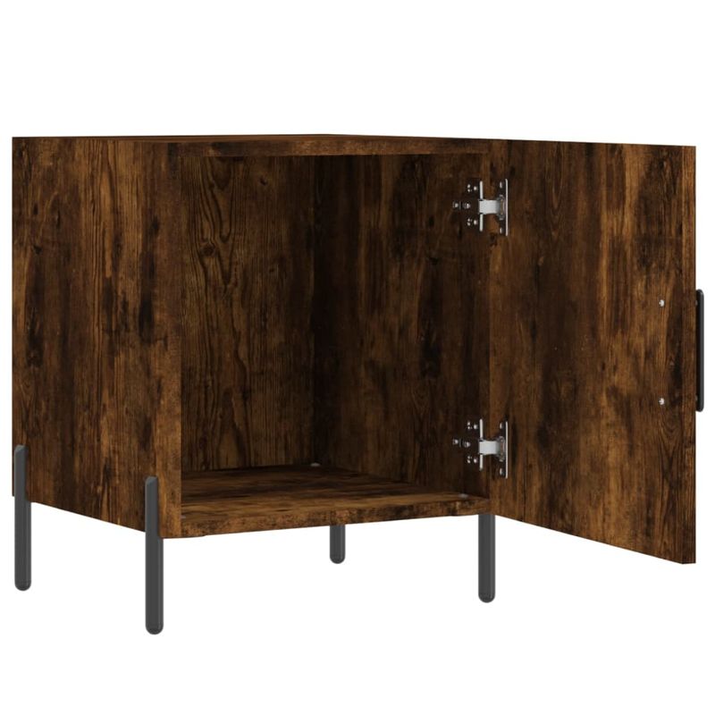 Casa si Gradina - Mobilier - Comode si corpuri - Noptiere - Noptiera, stejar fumuriu, 40x40x50 cm, lemn compozit - Infinity.ro