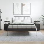 Casa si Gradina - Mobilier - Comode si corpuri - Noptiere - Noptiere, 2 buc., negru, 30x60x60 cm, lemn prelucrat - Infinity.ro