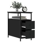 Casa si Gradina - Mobilier - Comode si corpuri - Noptiere - Noptiere, 2 buc., negru, 30x60x60 cm, lemn prelucrat - Infinity.ro