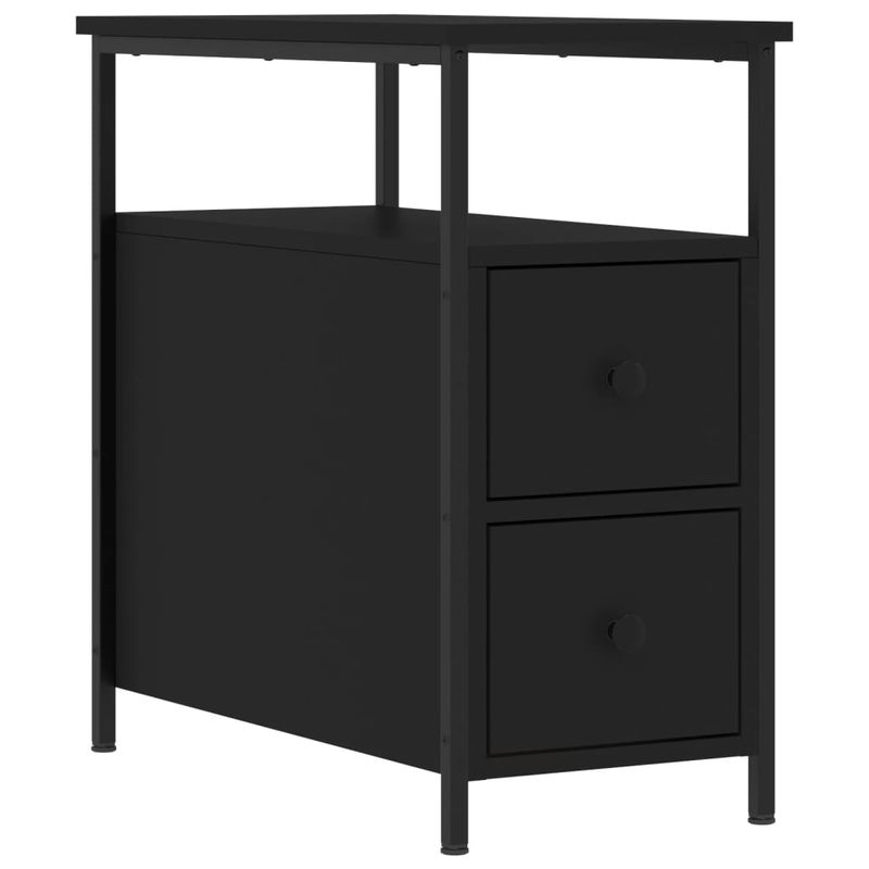 Casa si Gradina - Mobilier - Comode si corpuri - Noptiere - Noptiere, 2 buc., negru, 30x60x60 cm, lemn prelucrat - Infinity.ro
