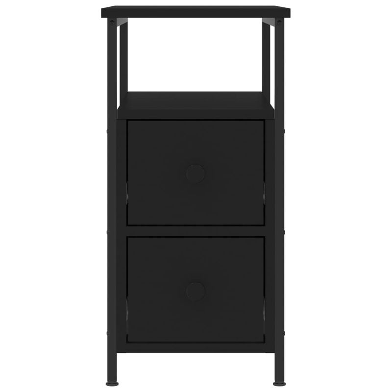 Casa si Gradina - Mobilier - Comode si corpuri - Noptiere - Noptiere, 2 buc., negru, 30x60x60 cm, lemn prelucrat - Infinity.ro