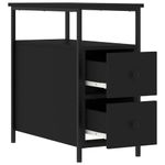 Casa si Gradina - Mobilier - Comode si corpuri - Noptiere - Noptiere, 2 buc., negru, 30x60x60 cm, lemn prelucrat - Infinity.ro