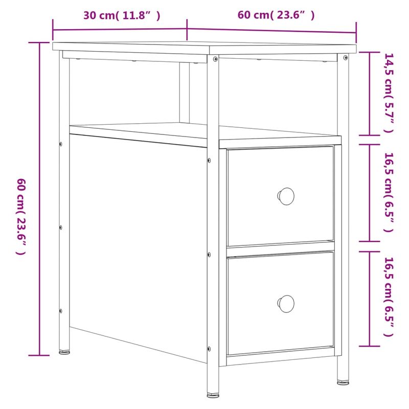 Casa si Gradina - Mobilier - Comode si corpuri - Noptiere - Noptiere, 2 buc., negru, 30x60x60 cm, lemn prelucrat - Infinity.ro