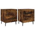 Casa si Gradina - Mobilier - Comode si corpuri - Noptiere - Noptiere, 2 buc., stejar fumuriu, 40x35x47,5 cm, lemn compozit - Infinity.ro