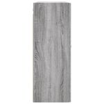 Casa si Gradina - Mobilier - Comode si corpuri - Comode - Dulapuri montate pe perete, 2 buc, gri sonoma, 69,5x34x90 cm, model auriu model frunză - Infinity.ro