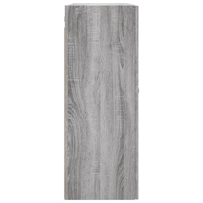 Casa si Gradina - Mobilier - Comode si corpuri - Comode - Dulapuri montate pe perete, 2 buc, gri sonoma, 69,5x34x90 cm, model auriu model frunză - Infinity.ro