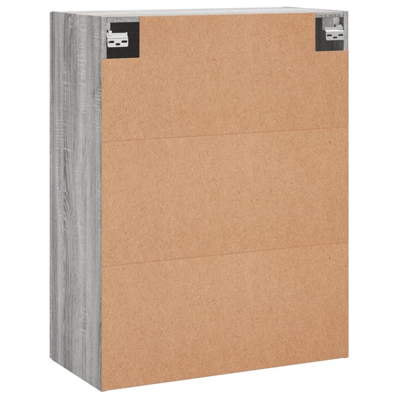 Casa si Gradina - Mobilier - Comode si corpuri - Comode - Dulapuri montate pe perete, 2 buc, gri sonoma, 69,5x34x90 cm, model auriu model frunză - Infinity.ro