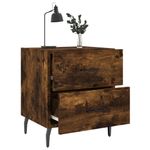 Casa si Gradina - Mobilier - Comode si corpuri - Noptiere - Noptiere, 2 buc., stejar fumuriu, 40x35x47,5 cm, lemn compozit - Infinity.ro
