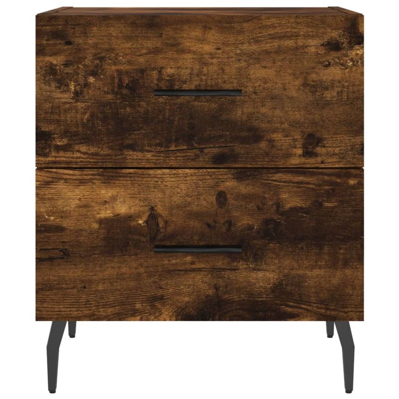 Casa si Gradina - Mobilier - Comode si corpuri - Noptiere - Noptiere, 2 buc., stejar fumuriu, 40x35x47,5 cm, lemn compozit - Infinity.ro