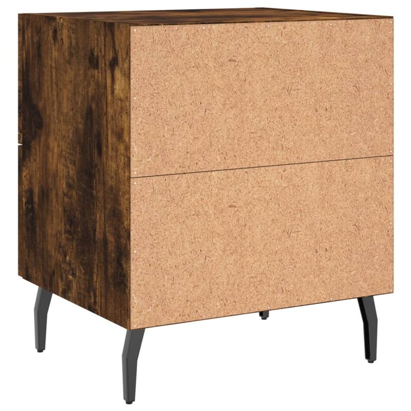 Casa si Gradina - Mobilier - Comode si corpuri - Noptiere - Noptiere, 2 buc., stejar fumuriu, 40x35x47,5 cm, lemn compozit - Infinity.ro