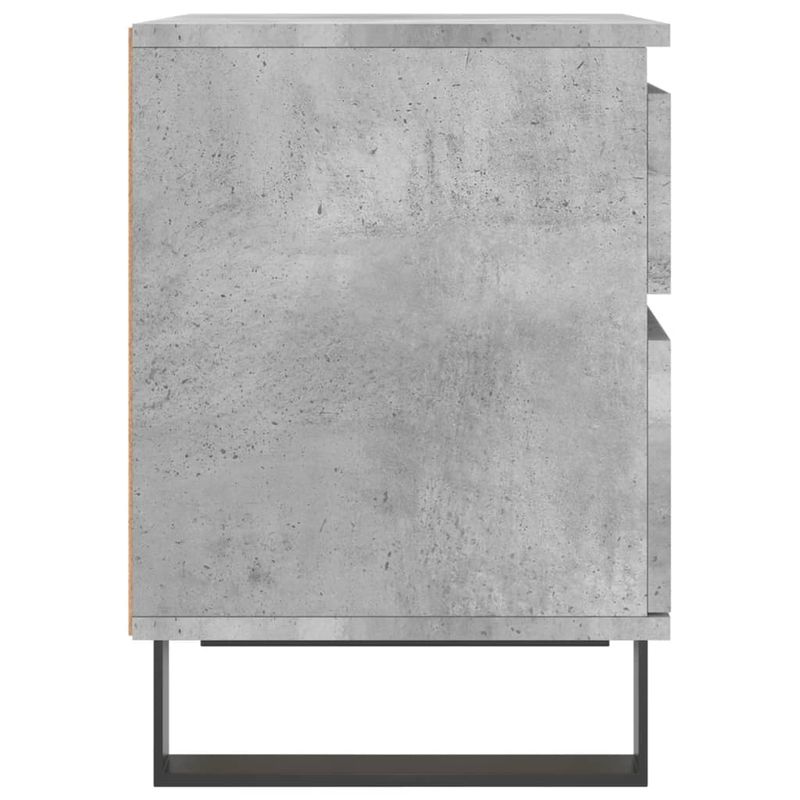 Casa si Gradina - Mobilier - Comode si corpuri - Noptiere - Noptiera, gri beton, 40x35x50 cm, lemn compozit - Infinity.ro
