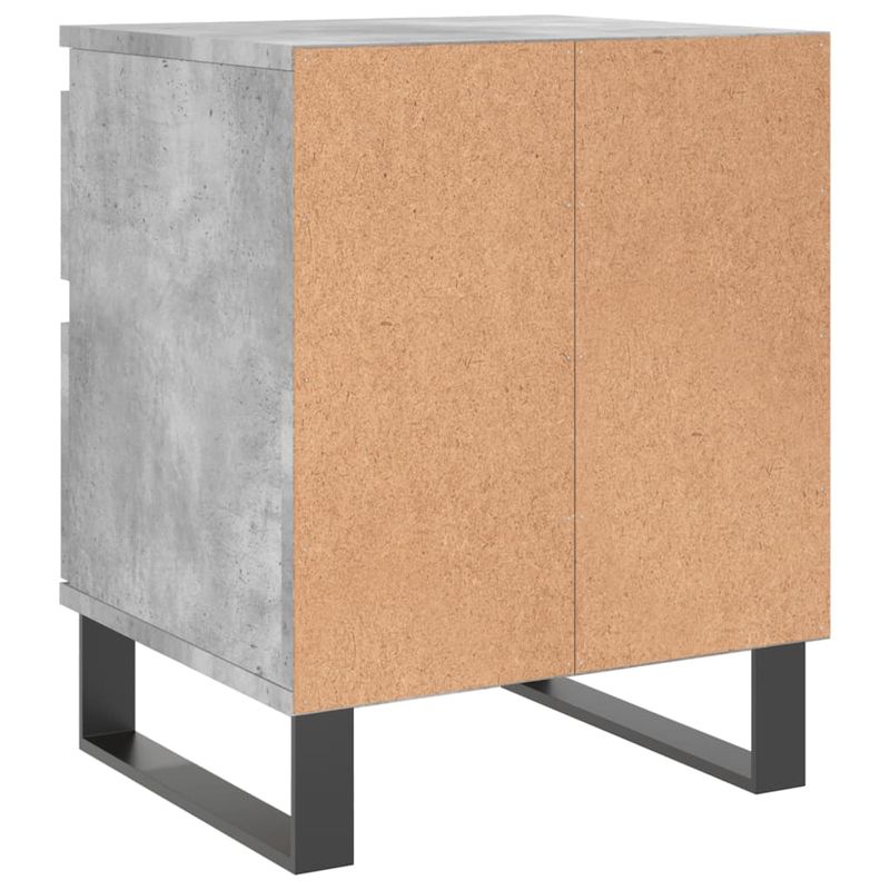 Casa si Gradina - Mobilier - Comode si corpuri - Noptiere - Noptiera, gri beton, 40x35x50 cm, lemn compozit - Infinity.ro