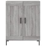 Casa si Gradina - Mobilier - Comode si corpuri - Comode - Dulap inalt, gri sonoma, 69,5x34x180 cm, lemn compozit - Infinity.ro