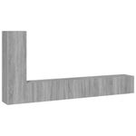 Casa si Gradina - Mobilier - Seturi de mobilier - Seturi living - Set dulap TV, 3 piese, gri sonoma, lemn prelucrat - Infinity.ro