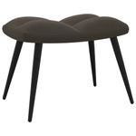 Casa si Gradina - Mobilier - Scaune si fotolii - Fotolii - Fotoliu de relaxare cu taburet, gri inchis, catifea - Infinity.ro