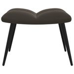 Casa si Gradina - Mobilier - Scaune si fotolii - Fotolii - Fotoliu de relaxare cu taburet, gri inchis, catifea - Infinity.ro