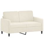 Casa si Gradina - Mobilier - Seturi de mobilier - Seturi living - Set de canapele cu perne, 2 piese, crem, catifea - Infinity.ro