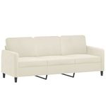Casa si Gradina - Mobilier - Seturi de mobilier - Seturi living - Set de canapele cu perne, 2 piese, crem, catifea - Infinity.ro