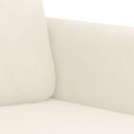Casa si Gradina - Mobilier - Seturi de mobilier - Seturi living - Set de canapele cu perne, 2 piese, crem, catifea - Infinity.ro