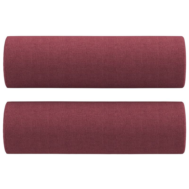 Casa si Gradina - Mobilier - Seturi de mobilier - Seturi living - Set canapea cu perne, 2 piese, rosu vin, material textil - Infinity.ro