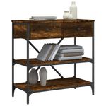 Casa si Gradina - Mobilier - Comode si corpuri - Console - Masa consola, stejar fumuriu, 75x34,5x75 cm, lemn prelucrat - Infinity.ro