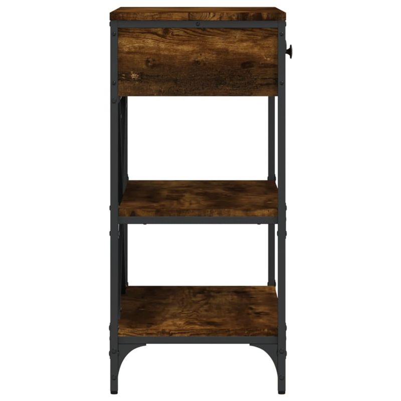 Casa si Gradina - Mobilier - Comode si corpuri - Console - Masa consola, stejar fumuriu, 75x34,5x75 cm, lemn prelucrat - Infinity.ro