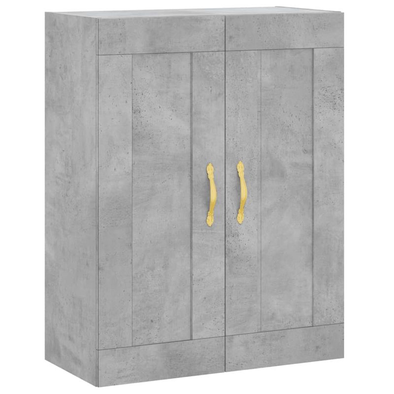 Casa si Gradina - Mobilier - Comode si corpuri - Corpuri bucatarie - Dulap inalt, gri beton, 69,5x34x180, lemn compozit - Infinity.ro