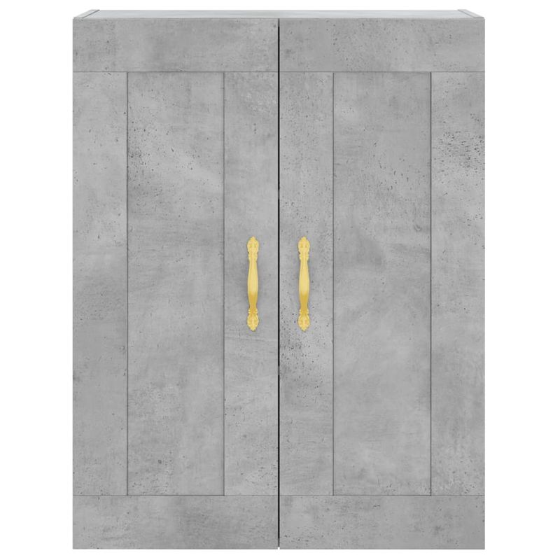 Casa si Gradina - Mobilier - Comode si corpuri - Corpuri bucatarie - Dulap inalt, gri beton, 69,5x34x180, lemn compozit - Infinity.ro