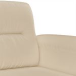 Casa si Gradina - Mobilier - Seturi de mobilier - Seturi living - Set de canapele cu perne, 3 piese, crem, microfibra - Infinity.ro
