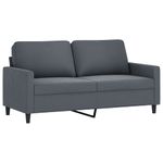 Casa si Gradina - Mobilier - Canapele si coltare - Canapele - Canapea cu 2 locuri, gri inchis, 140 cm, catifea - Infinity.ro