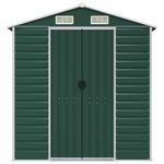 Casa si Gradina - Gradina si terasa - Casute de gradina - Sopron de gradina, verde, 191x130x198 cm, otel galvanizat - Infinity.ro